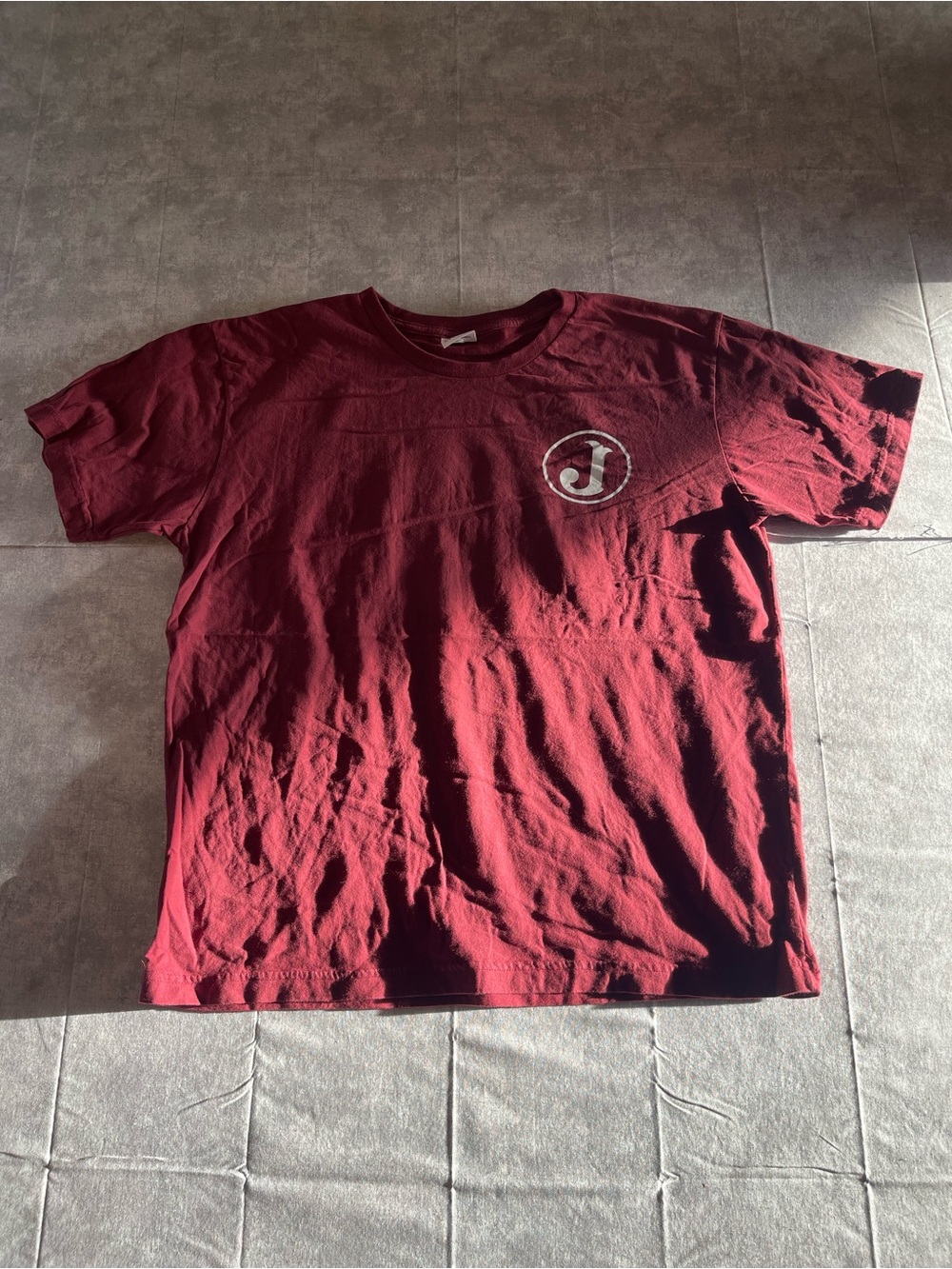 Target Men's Short-Sleeve Tee in Maroon with Chest Logo